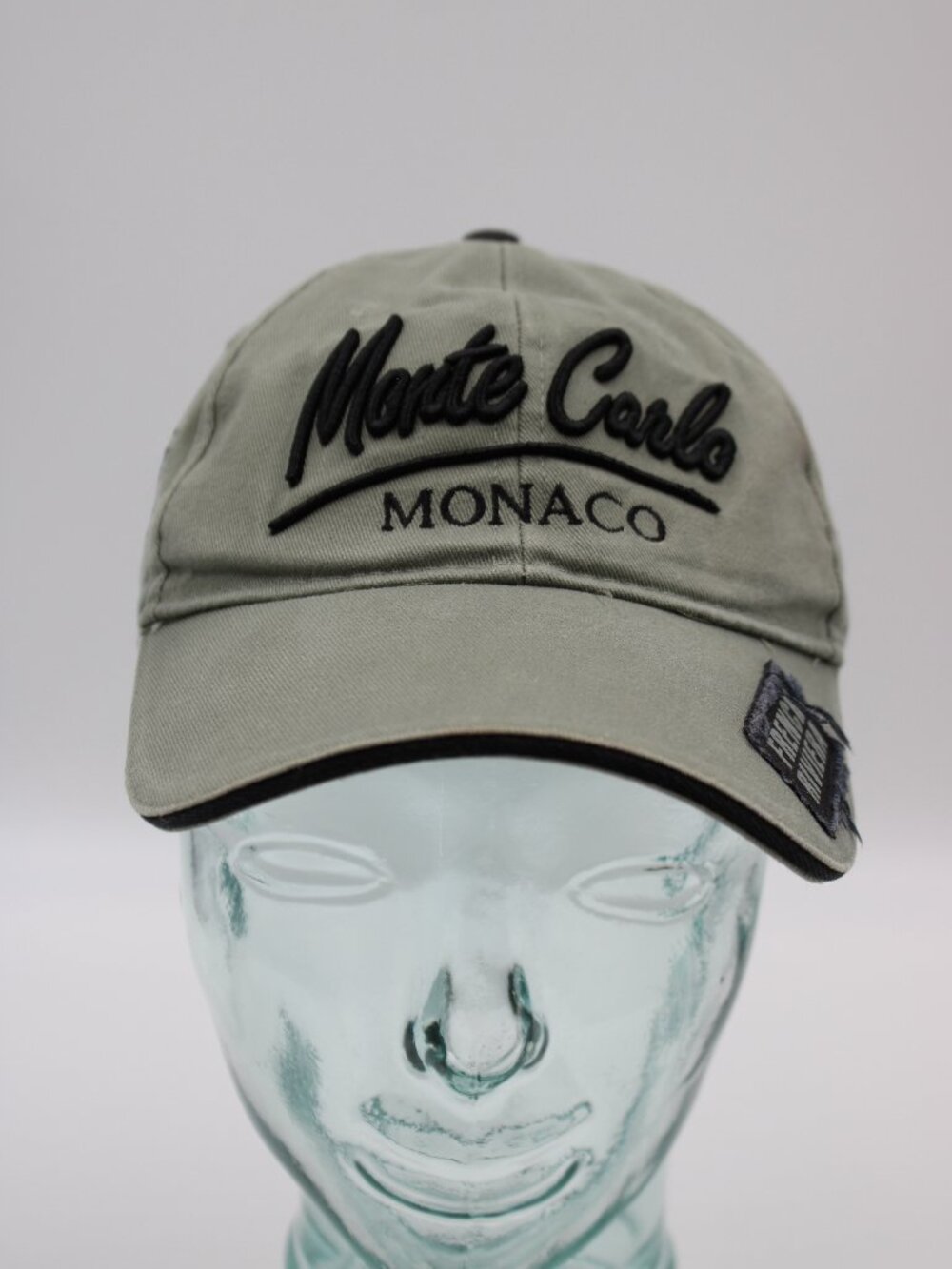 Monte Carlo Monaco French Riviera Strapback Hat OS Adjustable Cap Gray Black